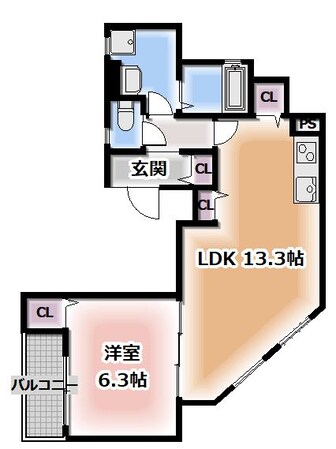 クリエオーレ淀江町の物件間取画像